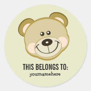 Vuilen onder de ogen van het dier. ronde sticker