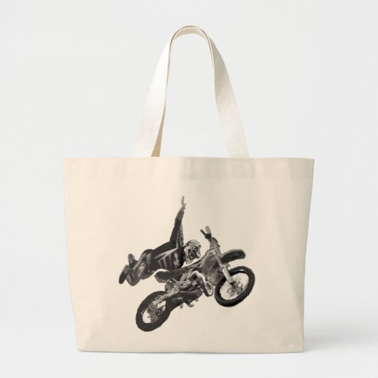 vuilfiets grote tote bag (Voorkant)