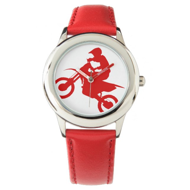 VUILFIETS ( rood ) Horloge (Voorkant)