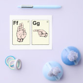 Vuilige Gebarentaal Flitskaarten Flyer (Enkel)