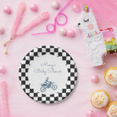 Vuilige Motor Baby Shower Papieren Bordje (Feest)