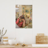 Vuillard, Vrouw die een krant leest, Evening, Art Poster (Keuken)