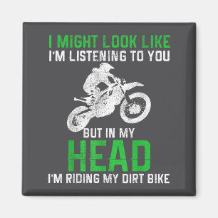 Vuilnis Bike Motocross Enduro Grappige Citaat Moto Magneet