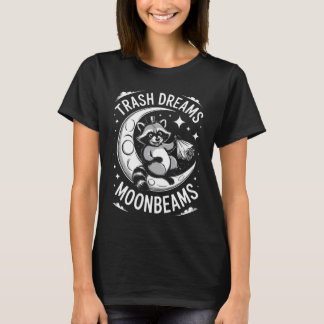 Vuilnis Droom Maneschijn Wasbeer, Grappige Wasbeer T-shirt