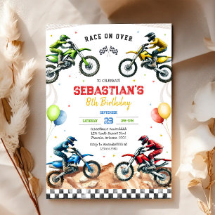 Vuilnis Fiets Motocross Motorfiets Racen Jongen Ve Kaart
