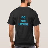 Vuilnis is schadelijk t-shirt (Achterkant)