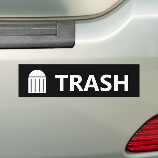 Vuilnis kan Sticker labelen (Op auto)