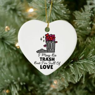Vuilnis Liefde Schattig Grappig Valentijns Attribu Keramisch Ornament