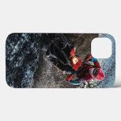 Vuilnis motorrijder werp kussen Case-Mate iPhone case (Achterkant (horizontaal))