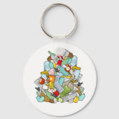 Vuilnis stapel sleutelhanger (Voorkant)