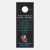 Vuilnis verwijderen Hauling Red Pickup 2 Deurhanger (Achterkant)