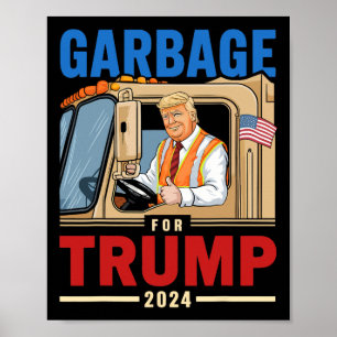 Vuilnis voor Trump 2024 Verkiezing Trots om vuilni Poster