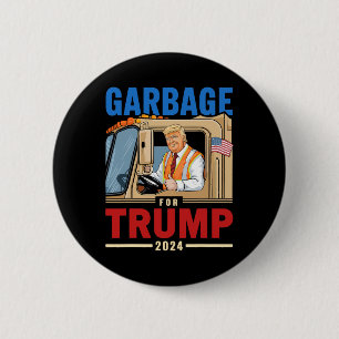 Vuilnis voor Trump 2024 Verkiezing Trots om vuilni Ronde Button 5,7 Cm
