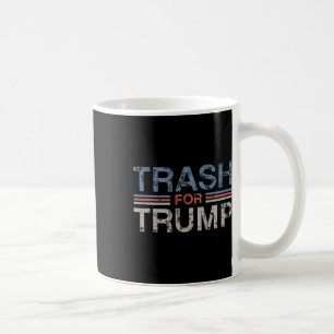 Vuilnis voor Trump 2025 Vintage Grunge Retro Afval Koffiemok