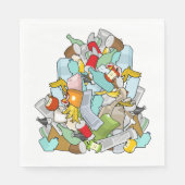 vuilnisbak afval vuilnis Napkins Servet (Voorkant)