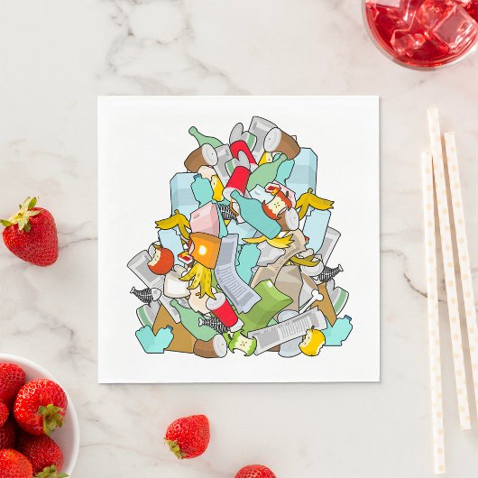 vuilnisbak afval vuilnis Napkins Servet