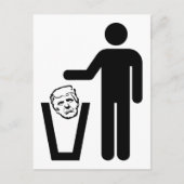 vuilnisbak briefkaart (Voorkant)