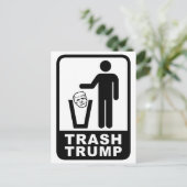 vuilnisbak briefkaart (Staand voorkant)