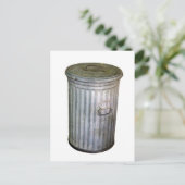 vuilnisbak briefkaart (Staand voorkant)