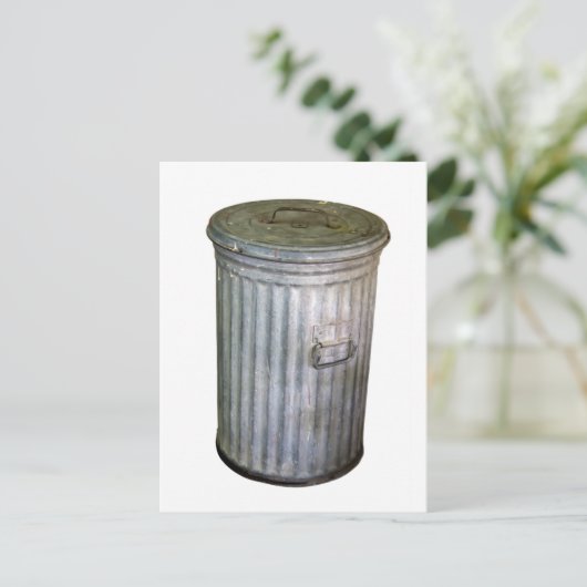 vuilnisbak briefkaart (Staand voorkant)