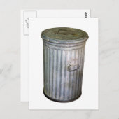 vuilnisbak briefkaart (Voorkant / Achterkant)
