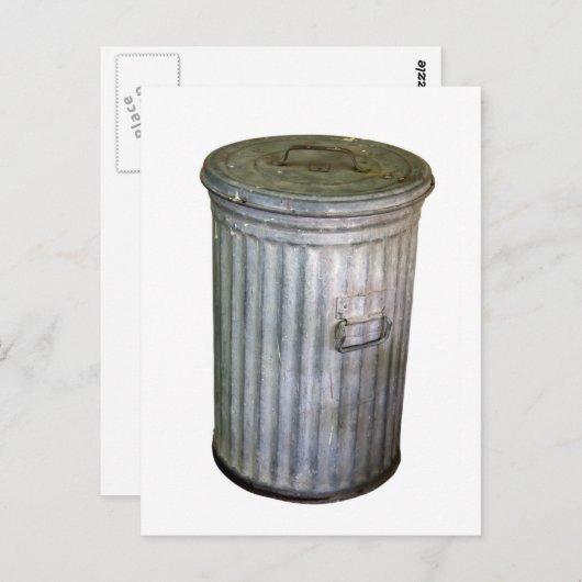 vuilnisbak briefkaart (Voorkant / Achterkant)