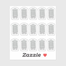Vuilnisbak Dag Afval Tracker Mini Bujo Planner Sticker