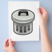 vuilnisbak flyer (Hand)