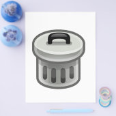 vuilnisbak flyer (Enkel)