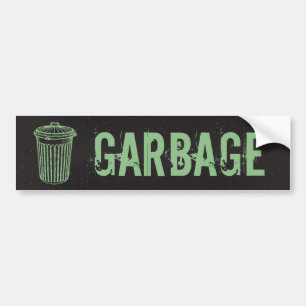 vuilnisbak kan label geven bumpersticker