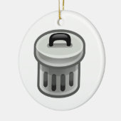 vuilnisbak keramisch ornament (Links)