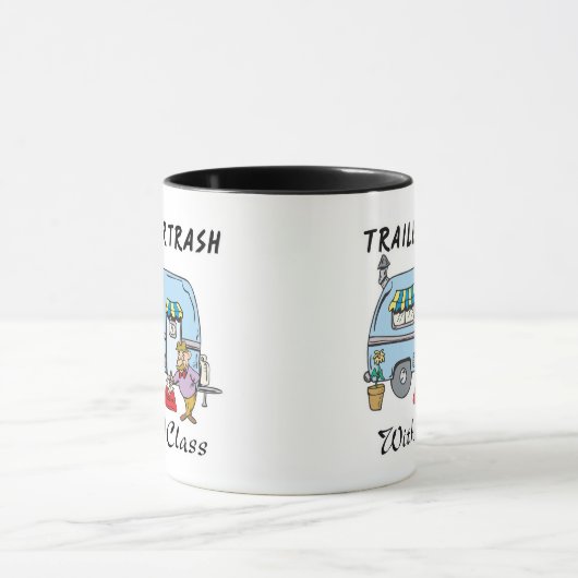vuilnisbak met klasse mok (Midden)