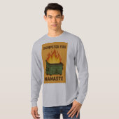 vuilnisbak namaste t-shirt (Voorkant volledig)