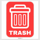 Vuilnisbak ondertekenen - Stortplaats Wheelie Bin Sticker (Vel)