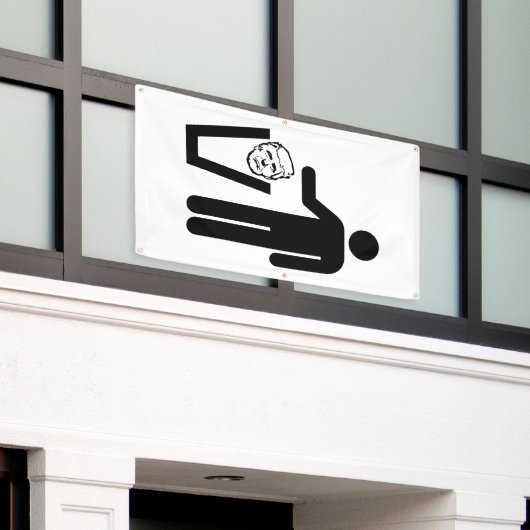 vuilnisbak spandoek (Buitenkant Gebouw)