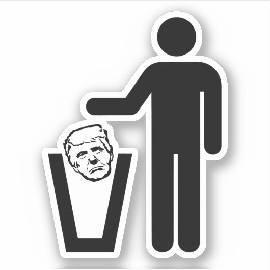 vuilnisbak sticker (Voorkant)