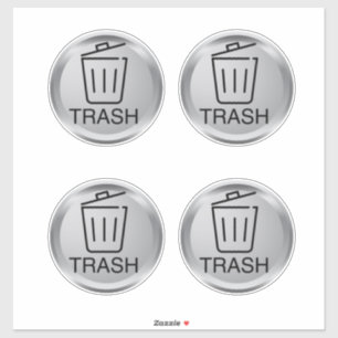 Vuilnisbakken binnen & openlucht sticker