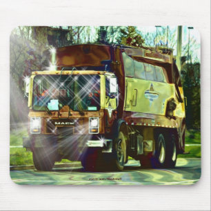 Vuilnisbelt Dump Truck Driver's Mousepad Muismat