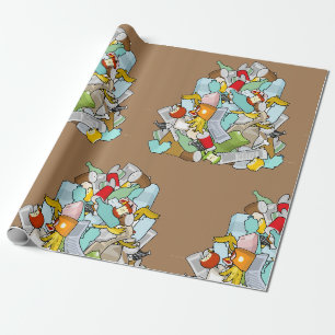 Vuilnisberg Rommel Recycling Afval Cadeaupapier