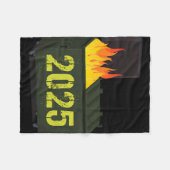 Vuilnisbrand 2025  fleece deken (Voorkant (Horizontaal))