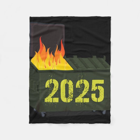 Vuilnisbrand 2025  fleece deken (Voorkant)
