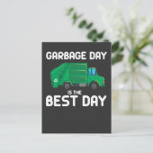 Vuilnisdag Fun Trash Truck Trucker Dumpker Briefkaart (Staand voorkant)