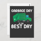 Vuilnisdag Fun Trash Truck Trucker Dumpker Briefkaart (Voorkant / Achterkant)