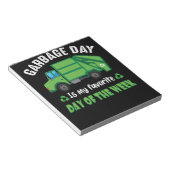 Vuilnisdag Kinder Stadsvuilniswagen Notitieblok (Schuin)