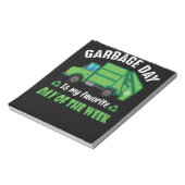 Vuilnisdag Kinder Stadsvuilniswagen Notitieblok (Linkerzijde)