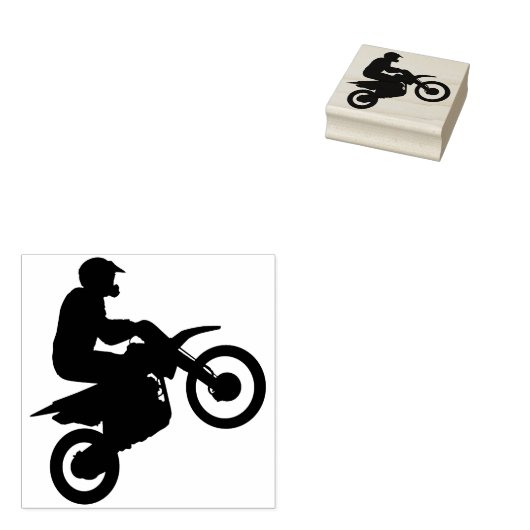 Vuilnisfiets Motorfiets/Motorcross Rubberstempel (Gestempeld)