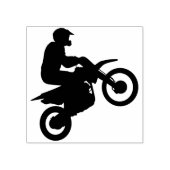 Vuilnisfiets Motorfiets/Motorcross Rubberstempel (Afrduk)