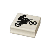 Vuilnisfiets Motorfiets/Motorcross Rubberstempel (Stempel)