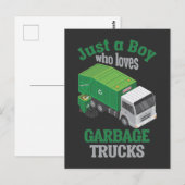 Vuilnisjongen Toddler Cool Recycling Briefkaart (Voorkant / Achterkant)