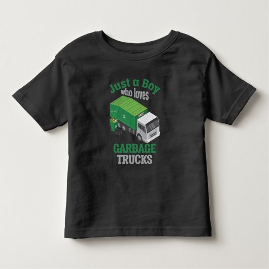 Vuilnisjongen Toddler Cool Recycling Kinder Shirts (Voorkant)
